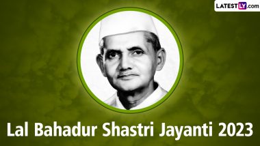 Shastri Jayanti Images and Lal Bahadur Shastri Jayanti 2023 Wishes: Slogans, Quotes and Wallpapers To Observe Former Indian Prime Minister's Birth Anniversary